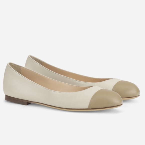 AGL Milly Bicolor Cap Toe Leather Ballet Flats Size 42/11 - Picture 7 of 9